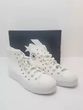 Converse Chuck Taylor All Star Lift Platform Hearts Valentine Day Womens SZ 9