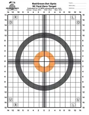 25 Pack Paper Shooting Targets Gun Range Pistol Handgun Rifle Sighting 17x22