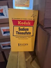 KODAK SODIUM THIOSULFATE- USEABLE AND COLLECTIBLE-1 POUND NoS