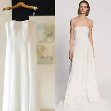 $10,000 Ralph Lauren Collection Runway Lace Embroidered Wedding Dress Silk Gown