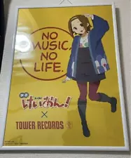 K-ON! Movie Tower Records Collaboration Poster Ritsu Tainaka Not for sale Used