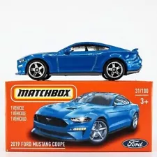 Matchbox Power Grab 2019 Ford Mustang Coupe #31 Blue For Sale