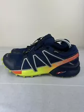 New ListingSize 10.5- Salomon Speedcross 4 GTX Hiking Shoe Blue/Yellow