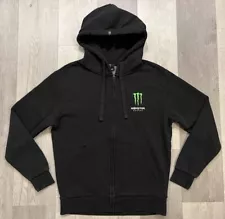 Monster Energy Official Merchandise Black Full Zip Hoodie - Medium