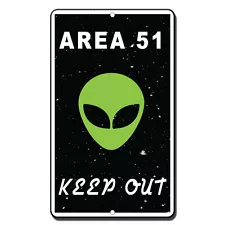 Area 51 Keep Out Style 1 Novelty Funny Metal Sign 8 in x 12 in