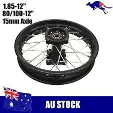 50cc/125cc 12 inch Rear rim Chinese Dirt bike pit bike 1.85 X 12 Rim 80/100-12