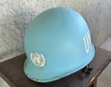 UN United Nations Peacekeepers steel helmet Balkans 1990's