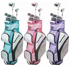 GolfGirl FWS3 Ladies Petite Golf Clubs Set w/ Cart Bag, All Graphite, Left Hand