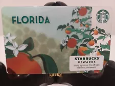 STARBUCKS CARD 2018 "FLORIDA ORANGE TREE" PLASTIC~MUST HAVE CARD ð SALE PRICE