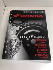 Honda OEM Service Manual Repair Shop Book 2010 2011 VT1300 Fury Stateline Sabre (For: Honda Fury)