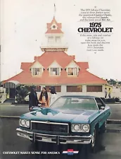 1975 CHEVROLET CAPRICE IMPALA BELAIR AUTOMOBILE CAR ADVERTISING SALES BROCHURE