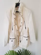 ✅Basler Designer Off White Wind Breaker Jacket Great Condition✅