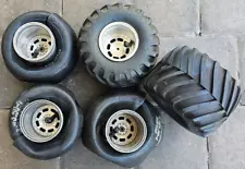 4x Vintage JPS Wheels for Tamiya Clod Buster w/ Innertubes, 2x Tires (as-is)