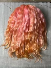 OOAK Custom Pink Orange Sunset Blythe Doll Reroot Scalp Goat Hair HairBlythe777