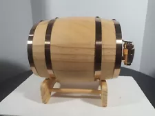 Personal Custom Keg Barrel Wine, Bourbon, & Whiskey Barrel with Stand