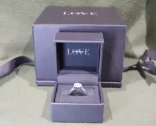 Vera Wang Love Collection Engagement Ring 14K .25ct Princess Cut Sz 6.5