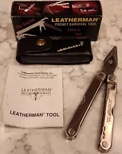 Vintage The Original Leatherman Pocket Survival Tool 1994 Stainless Steel NIB