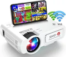 4K Projector 5G WiFi Bluetooth 32000LM 1080P HD Movie Home Theater