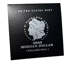 2023 $1 MORGAN SILVER UNCIRCULATED DOLLAR OGP BOX COA ** NO COIN ** No Capsule