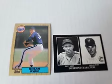 Nolan Ryan New York Mets Houston Astros 2 Baseball Card Lot! HOF