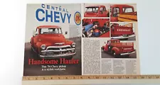 1954 CHEVROLET PICKUP TRUCK ORIGINAL 1991 ARTICLE