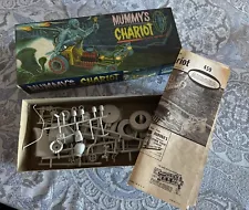 1964 Original Aurora Mummy's Chariot Model Kit MIB. Kit #459-98