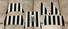 Complete Set Of ORIGINAL Sails For LEGO Pirate Ship Skull's Eye Schooner (6286)