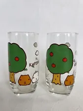 Capybara-san KAPIBARA-SAN 2008 pair of glass made in Japan Not for sale unused