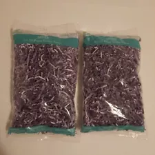 Easter Grass, Paper, Purple, 2 pack 7 oz Total (Great For Packing / Shipping)