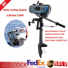 3.5 hp 2 Stroke Outboard Motor Fishing Boat Engine Water Cooling System Newest