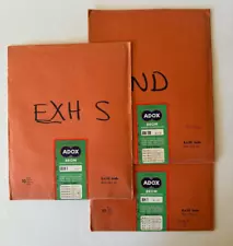 ADOX 8x10 Enlarging Paper: 3 packs, 10 sheets each BH 1, BEH 1, BN 118. Sealed.