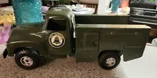 BUDDY L 1960'S GMC BELL TELEPHONE UTILITY TRUCK GREAT SHAPE ( 60 YEARS OLD )