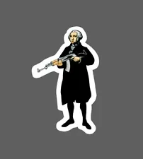 George Washington AK-47 Sticker Waterproof - Buy Any 4 For $1.75 Each Storewide!