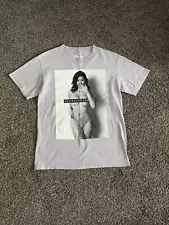 Popular Demand Men's Short Sleeve Sexy Latina Crewneck T'Shirt Size Small- Grey