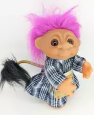 New ListingRARE Vintage Dam Norfin Tailed Troll 9" Pink Hair & Tail Denmark Forrest Doll