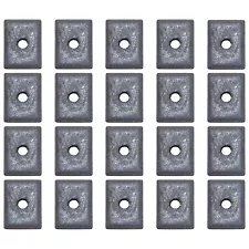 20 Pack of Rectangular Magnets with Center Hole - 1" x 3/4" x 1/8"