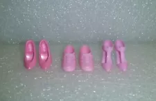 Pink Barbie Shoes - Clearance Sale No Doll only 3 Pair of Shoes~*~Set 27