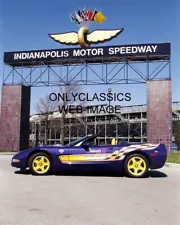 1998 INDY 500 SPEEDWAY CORVETTE PACE CAR 8x10 PHOTO PARNELLI JONES AUTO RACING