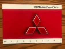 1988 Mitsubishi Car & Truck Full Line Sales Brochure - Starion, Galant, Van, etc