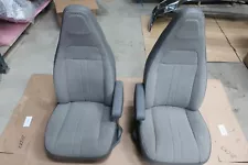 97-24 Chevy Express/GMC Savana Van Pair LH&RH Gray Cloth Power Bucket Seat BLEM