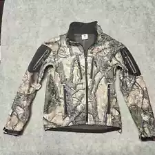 Kryptek Green Multiple Zippers High Collar Hunting Jacket Mens Medium