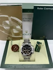 Rolex Cosmograph Daytona 116520 Black Index Dial NEW OLD STOCK Complete Set B+P