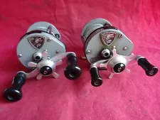 A GOOD PAIR OF PFLUEGER SUPREME 510 BAITCASTING MULTIPLIER REELS