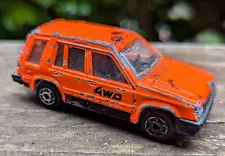 Majorette Toyota Tercel Wagon 4x4 Orange Loose