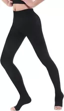 SWolf Medical Compression Pantyhose Womens Large Open Toe 20-30 mmHg Stockings