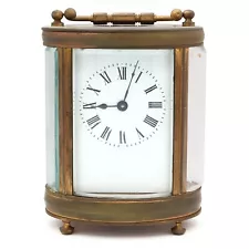 New ListingAntique Oval French Brass Carriage Clock