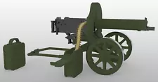 1/16 Scale Battleground M1910 Maxim Machine Gun - Early War - Fluted Jacket