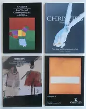 4 Auction Catalogs w/ Contemporary Art Painting (s) Christie's Sotheby's NoRes.!