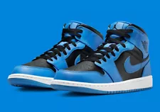 Nike Air Jordan 1 Mid "University Blue/White/Black" Men's Shoe