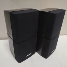 Bose Pair Double Cube Speakers Black DoubleShot Swivel Lifestyle Acoustimass